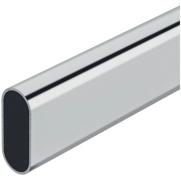 Drēbju stanga ovāla 30x15mm (hroms)