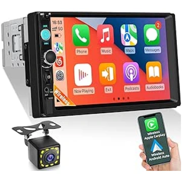 1 Din Autoradio mit 7 Zoll IPS Touchscreen, Wirele