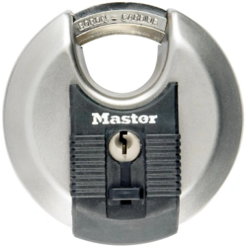 Master Lock diska piekaramā slēdzene ar atslēgu M4