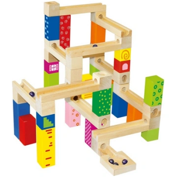 BINO Koka konstruktors Marble Run 66 elementi 36m+