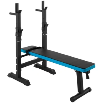 Adjustable straight weight bench with REBEL ACTIVE