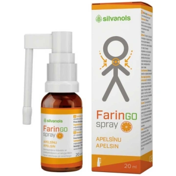Silvanols FARINGOSPRAY APELSĪNS 20ml