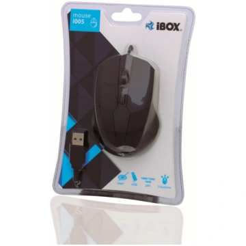 iBox i005 mouse Ambidextrous USB Type-A Laser 1600