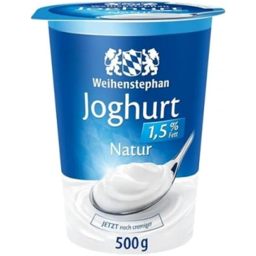 Weihenstephan jogurts 1,5 % 500 g x 1 gab. [svaigu