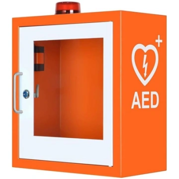 AED defibrilatora glabāšanas skapis, dubultā slēdž