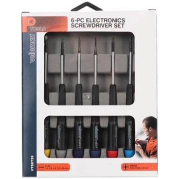 6-PC ELECTRONICS SCREWDRIVER SET (FLAT/PH) | VTSET