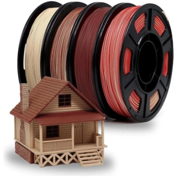 YOUSU PLA filaments 1,75 mm, koksnes PLA+ filament
