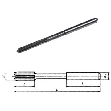 Mašīn-rīvurbis 9.9 mm, ar cilindrisku stiprinājumu