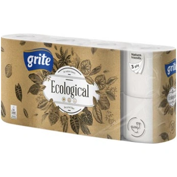 TUAL.PAPĪRS GRITE ECOLOGICAL 3KĀRTAS 8RUĻĻI