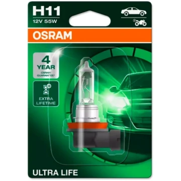 Halogēna spuldze H11, ULTRA LIFE sērija Osram