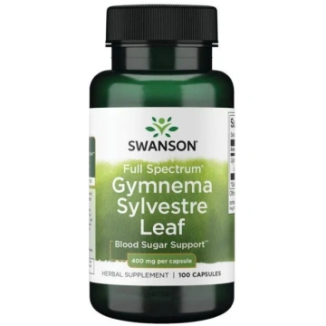 Swanson pilna spektra Gymnema Sylvestre lapas, 400