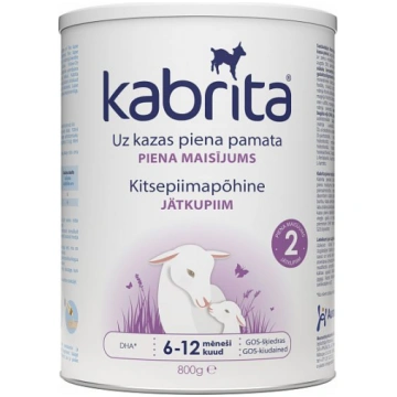 Kabrita 2 Piena maisījums zīdaiņiem uz kazas piena