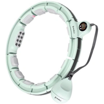 Vingrošanas aplis ar atsvaru HHM13 HULA HOOP GREEN
