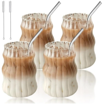 Latte Macchiato glāzes, kafijas glāzes, divstūra g