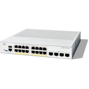 CISCO Catalyst 1300-16P-4X Managed Switch, 16-Port
