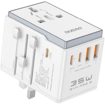 Dudao Universāls ceļojuma lādētāja adapteris 35W E
