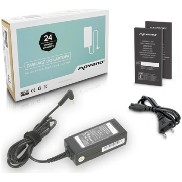 Zasilacz do laptopa Movano 45 W, 1.35 mm, 2.37 A, 