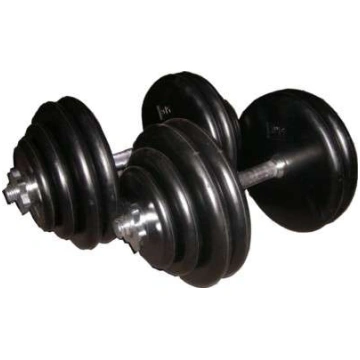Saliekamas gumijotas hanteles 2x28kg HM28