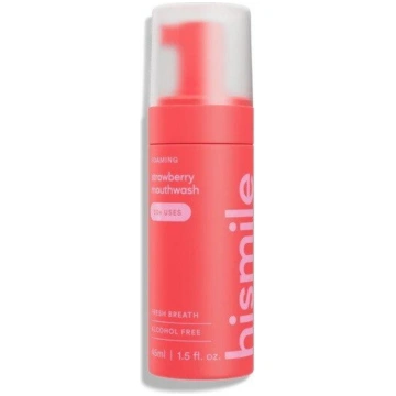 "hismile" Mutes skalojamās putas "Zemeņu", 45ml