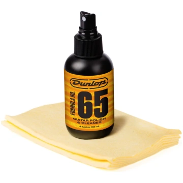 Dunlop 654C Formula 65 polish/cleaner with cloth (