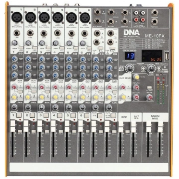 DNA ME-10FX audio mixer - 10 channel USB Bluetooth