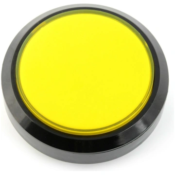 Push button 10cm - yellow - flat OEM AN-12668