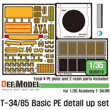 T-34/85 PE Detail Up set (for Academy/Tamiya/Zvezd