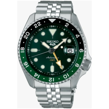 Orologio Seiko Five GMT Green Dial