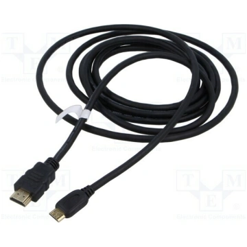 Cable; HDMI plug,mini HDMI plug; PVC; Len: 5m; bla