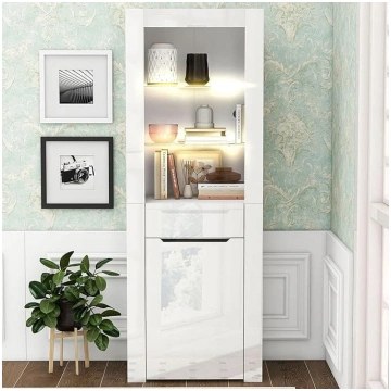 Merax Display Cabinet with LED Lights, Display Cab