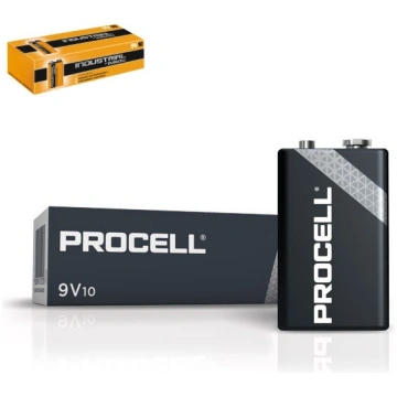 DUR 9V/10 baterijas Duracell Industrial PROCELL Al