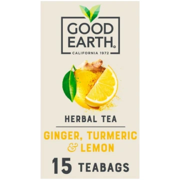 Good Earth Teabags Lemon Ginger & Turmeric 15 per