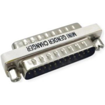 Value VALUE Mini Gender Changer DSUB 25pin. M/M 12