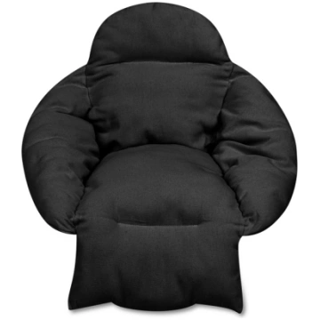 LUARO XXL spilvens šūpolēm "Stārķa ligzda", melns 