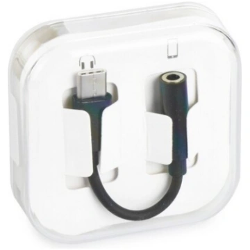 Adapteris HF/audio Type C uz ligzdu 3,5mm melns Na