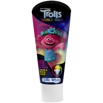 Mr. White Disney Trolls toothpaste for children ag