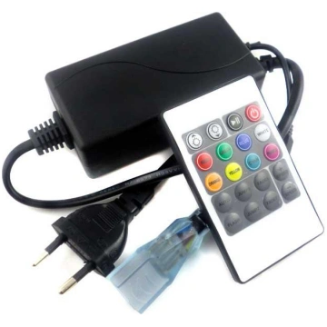 LED 220V RGB virteņu dimmeris ar pulti, līdz 16 me