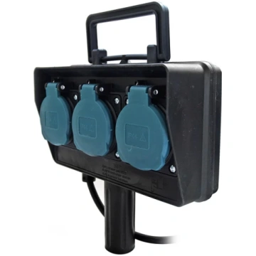 Pagarinātājs Electraline H07RN-F IP44, 16A, 5m, 3x
