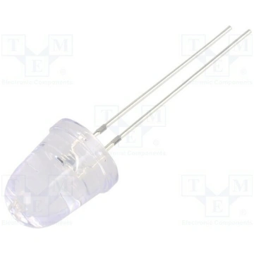 CRLED; green; 10mm; 60000mcd; 8°; Front: convex; 2