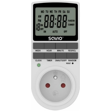 Savio Programator z ekranem LCD, 16A, 3680W, AE-03