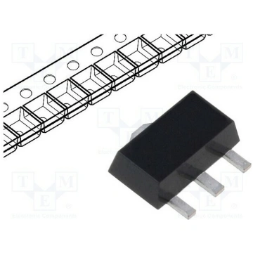 IC: voltage regulator; LDO,fixed; 5V; 0.1A; SOT89;