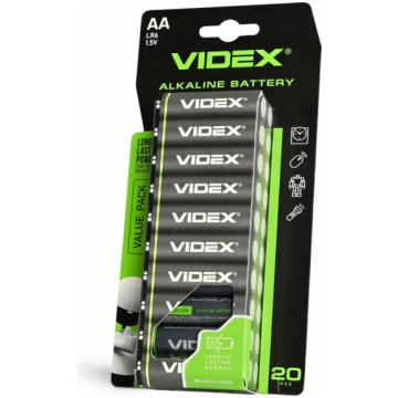 Baterijas VIDEX LR6/AA 20 gab
