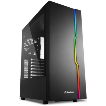 PC korpuss Sharkoon RGB Slider Midi Tower Melns 40