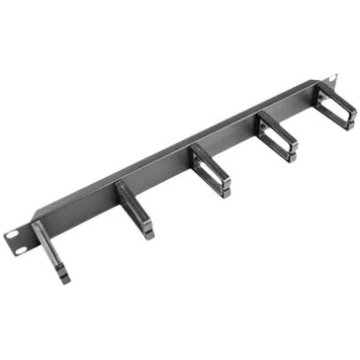 Lanberg 19" cable management panel with 5 plastic 