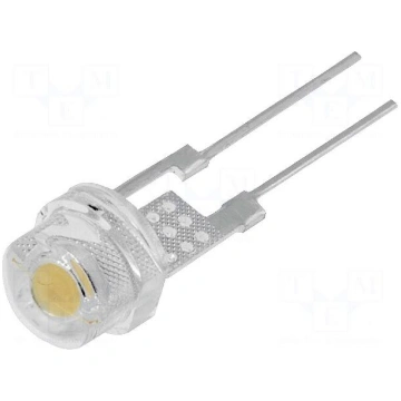 LED | 4.8mm | white warm | 3300mcd | 140° | Front: