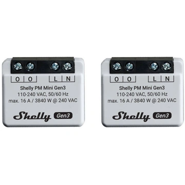 Shelly Set of 2 PM Mini Gen3 Controllers PMMiniGen