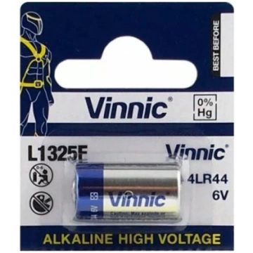 Sārmainā baterija 4LR44 Vinnic 544A — 1 gab., 6 V