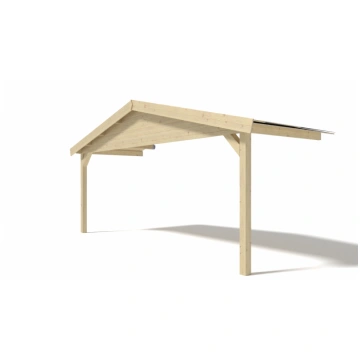 Veranda Frontale 590x200cm per CASETTA SANDY