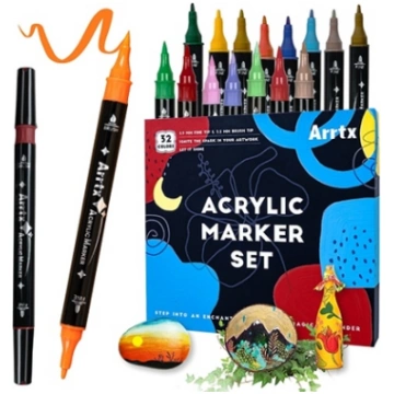 Acrylic Marker Pens ARRTX, 32 Colours LC302802 NON