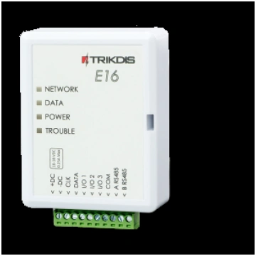 E16 ~ Trikdis Ethernet apsardzes komunikators (CLK